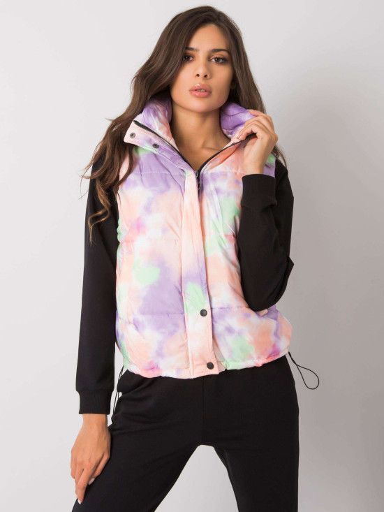 Oranžovo-fialová vesta