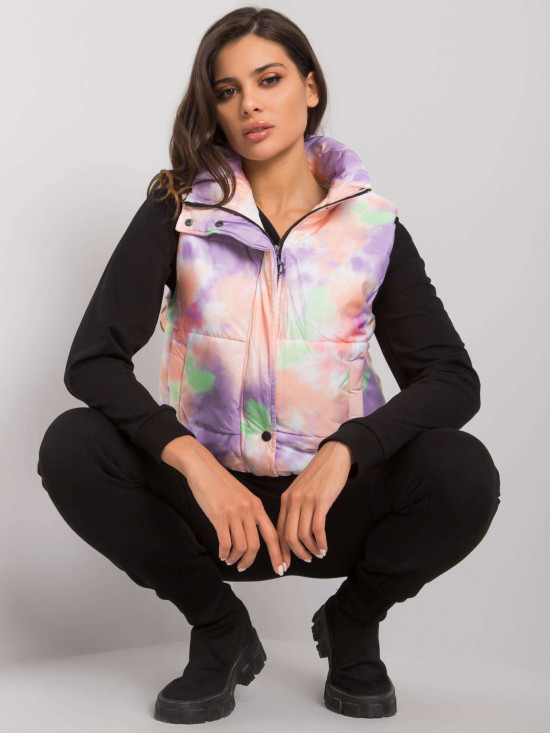 Oranžovo-fialová vesta