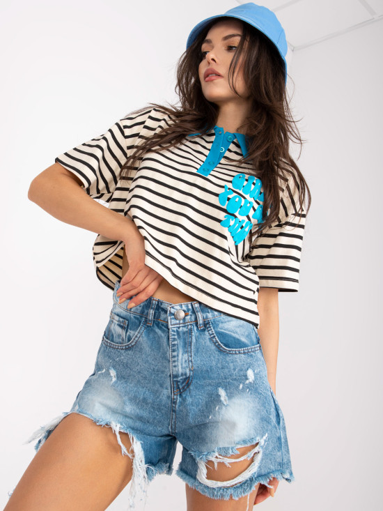 Pohodlná blůza s krátkým rukávem