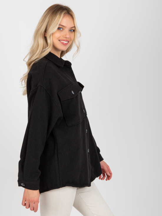 Černá dámská košile s kapsami