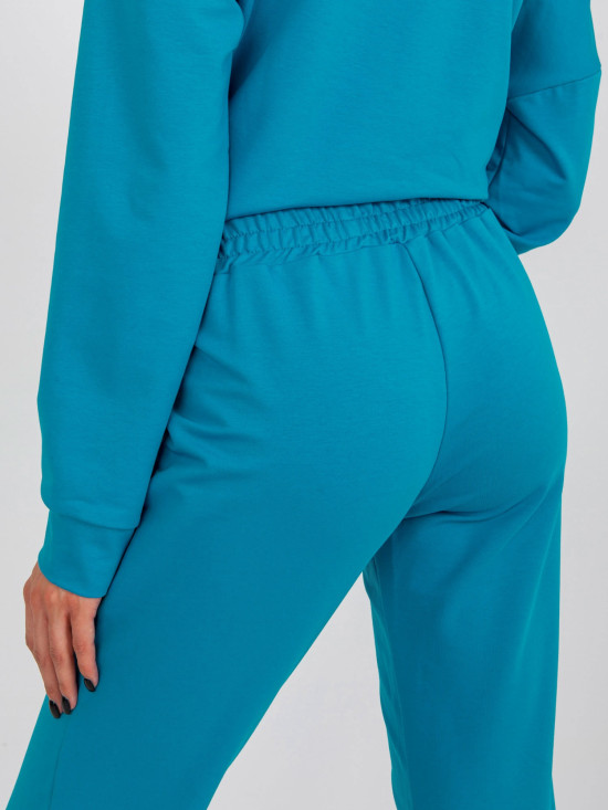 Modrý bavlněný casual komplet