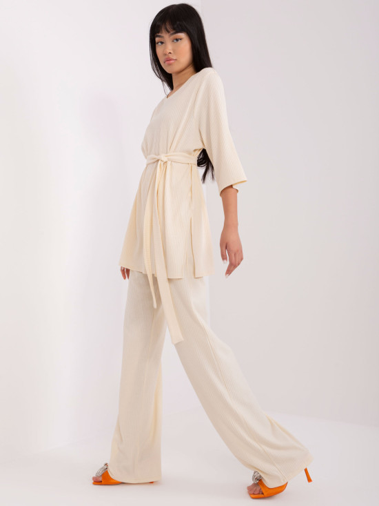 Béžový dámský casual komplet