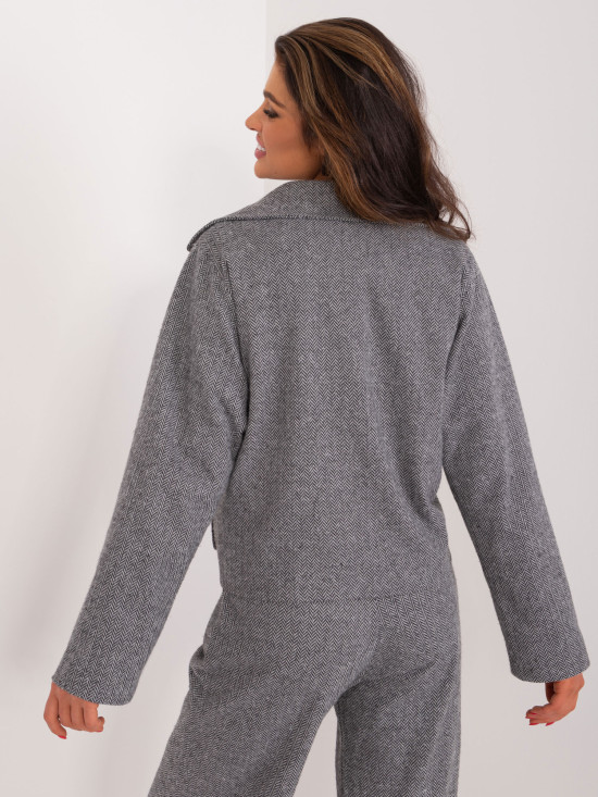 Elegantní šedé sako