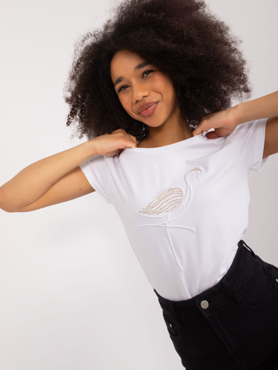 Bílé tričko s aplikací