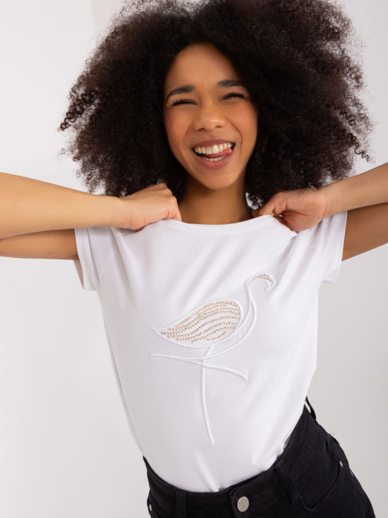 Bílé tričko s aplikací