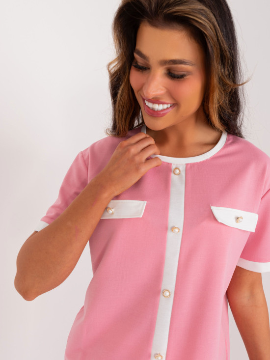 Elegantní růžová blůza