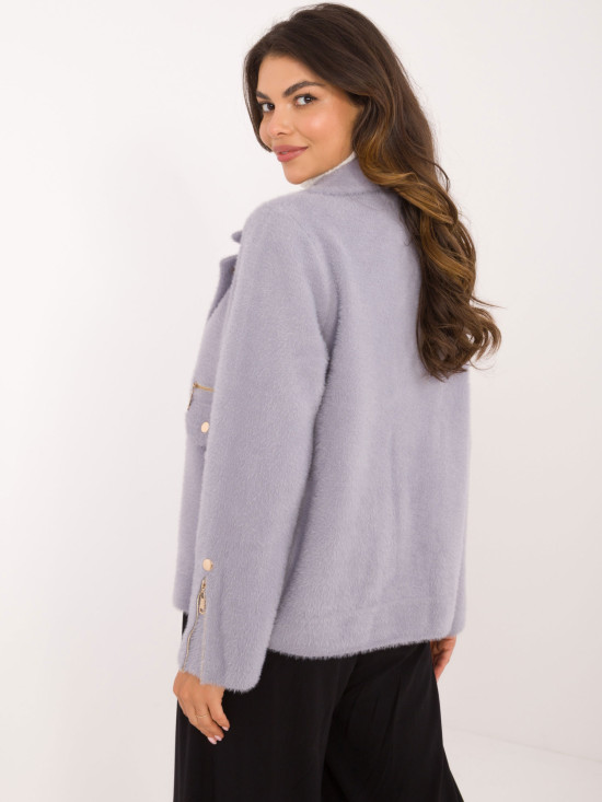 Přechodová bunda ve světle fialové