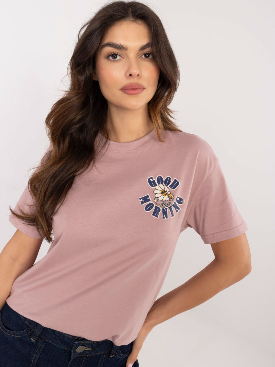 Stylová blůza v starorůžové barvě