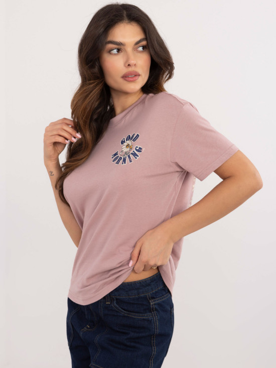 Stylová blůza v starorůžové barvě