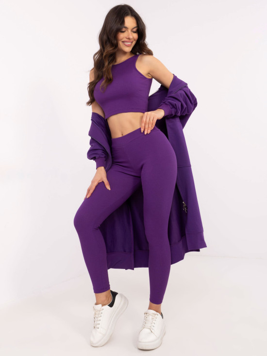 Stylový komplet v tmavě fialové