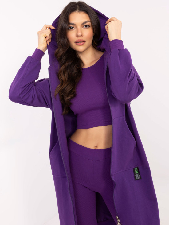 Stylový komplet v tmavě fialové