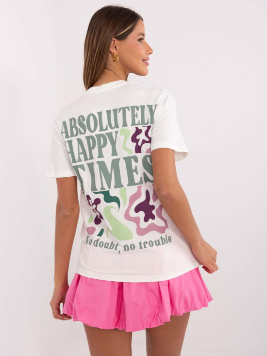 Bílé tričko s nápisem