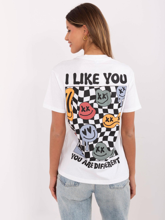 Bílé tričko s potiskem