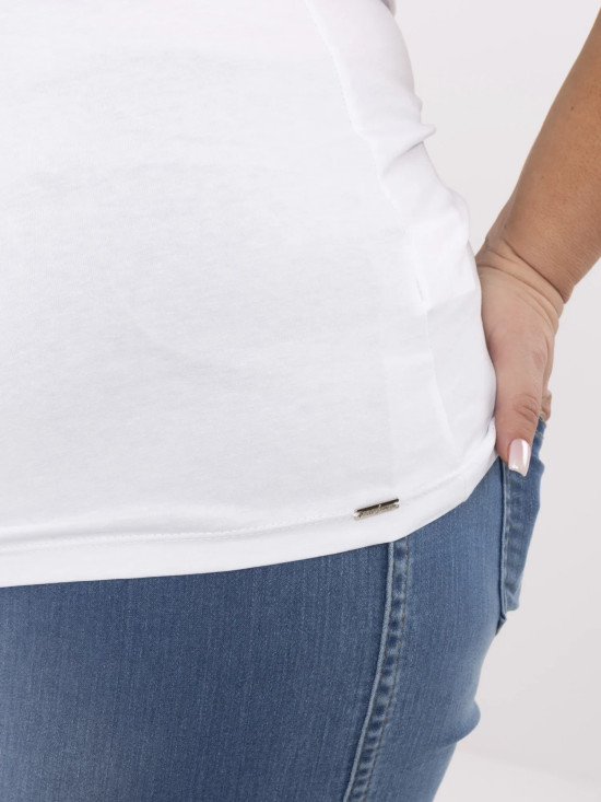Bílé tričko s elastanem