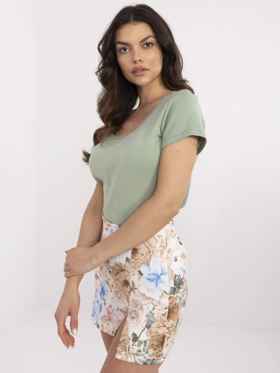 Pohodlné pistáciové tričko