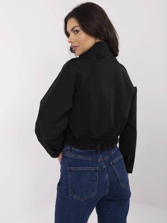Černá přechodná bunda