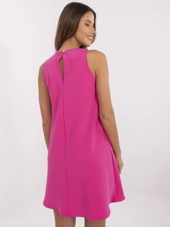 Elegantní růžová koktejlová šaty