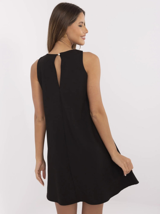 Elegantní černá koktejlová sukně