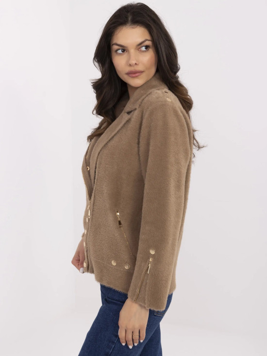 Tmavě béžová přechodná bunda