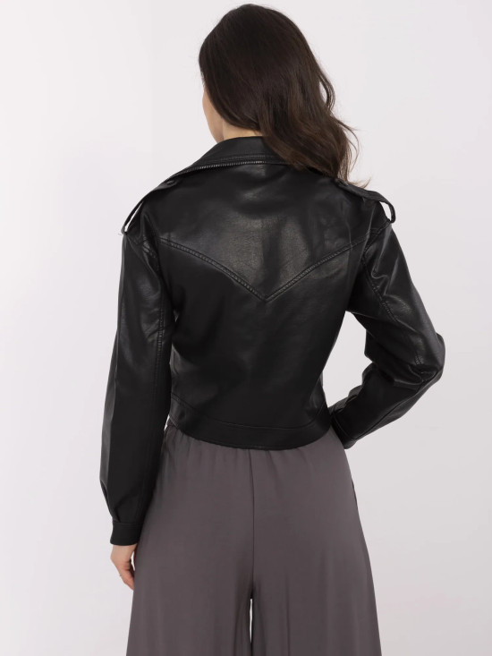 Stylová černá přechodná bunda