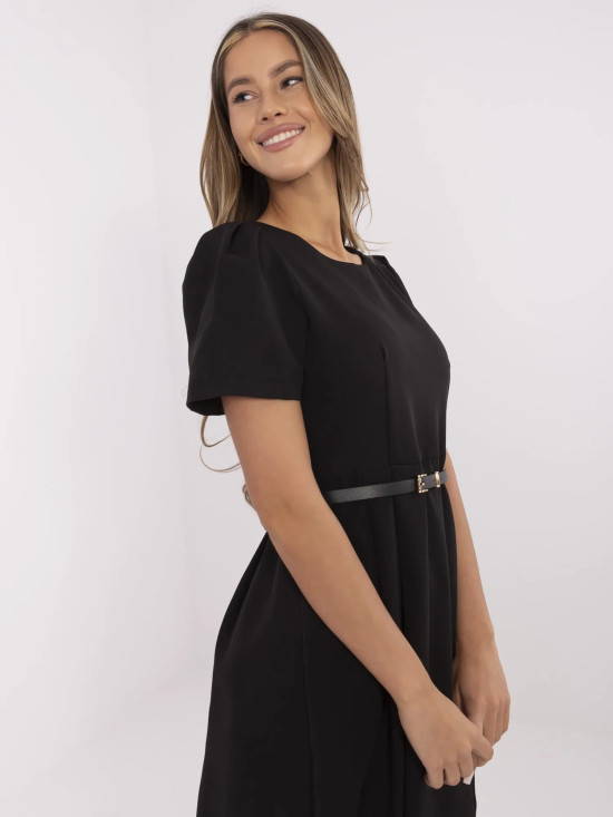 Elegantní černé midi šaty