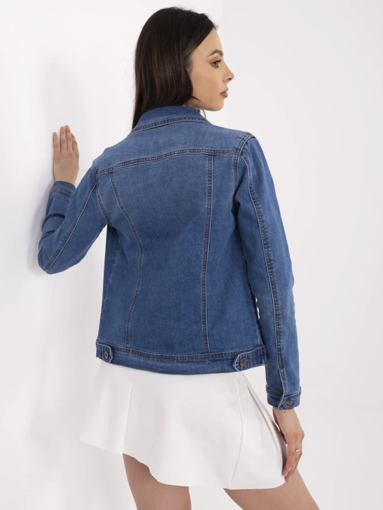 Dámská modrá džínová bunda