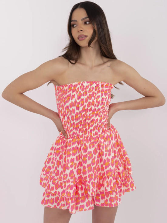 Pohodlný overal v růžové barvě