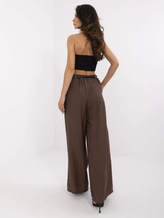 Hnědé palazzo kalhoty