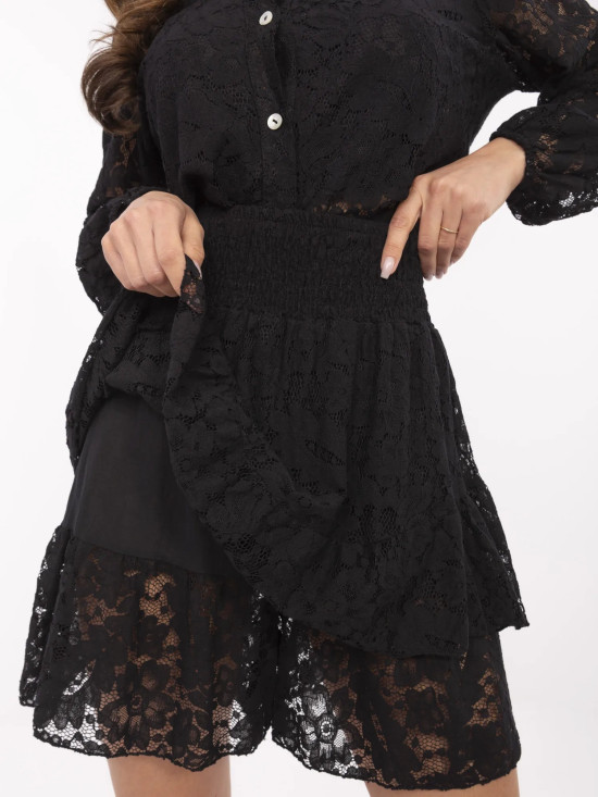 Stylový komplet s dlouhým rukávem černý