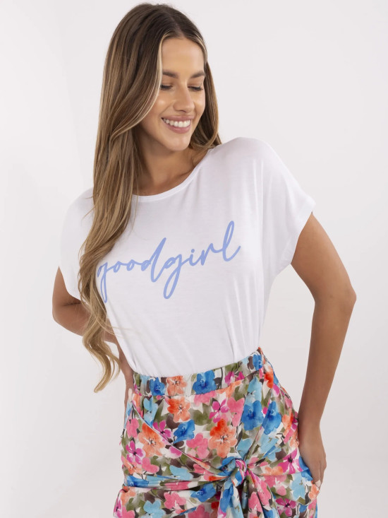 Bílé tričko s nápisem