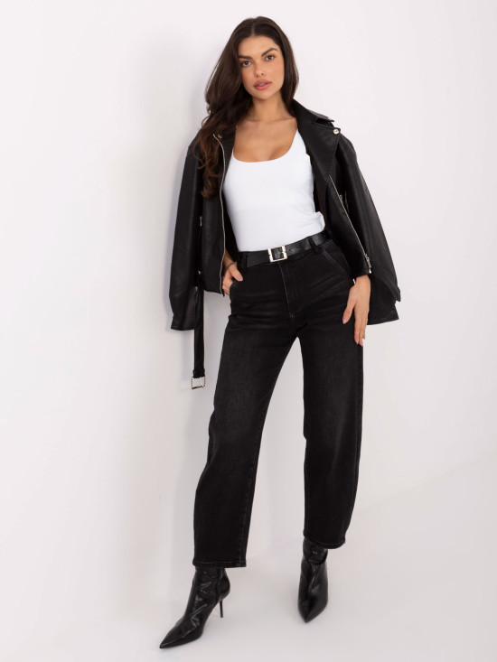 Bílý hladký top bez rukávů