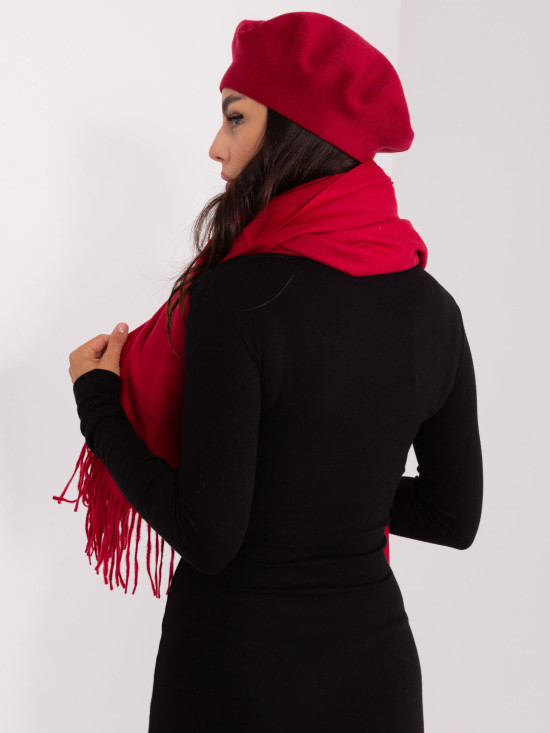 Bordó úpletová šála