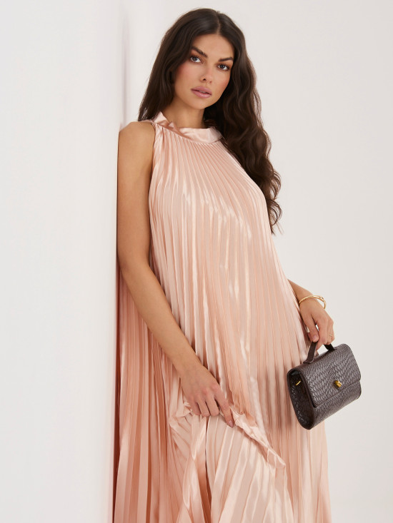 Koktejlové midi šaty s volánem a vázáním