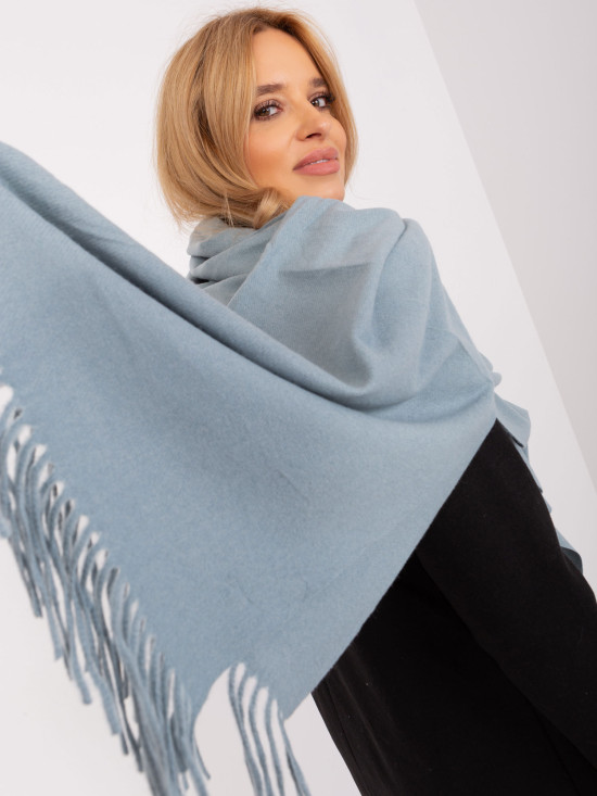 Hladká dámská šála v mátové barvě