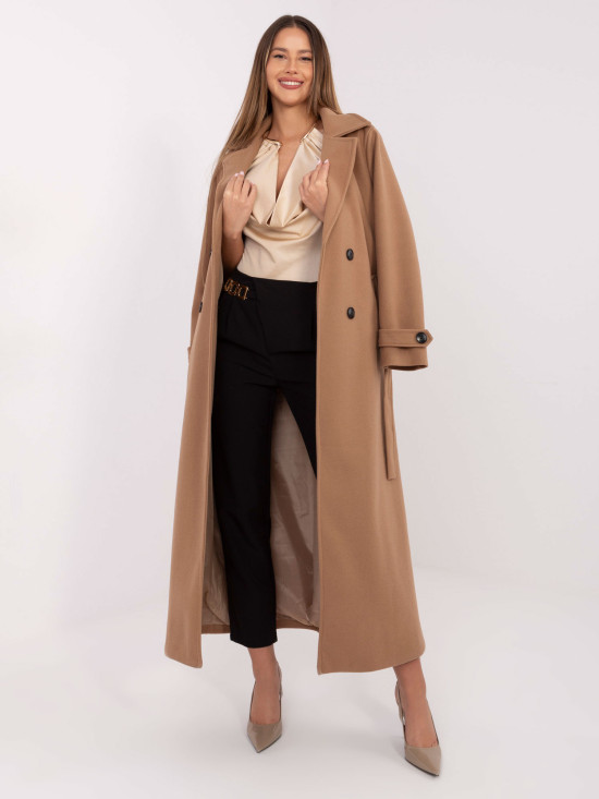 Elegantní černé cigaretové kalhoty s vysokým pasem a řetízkem