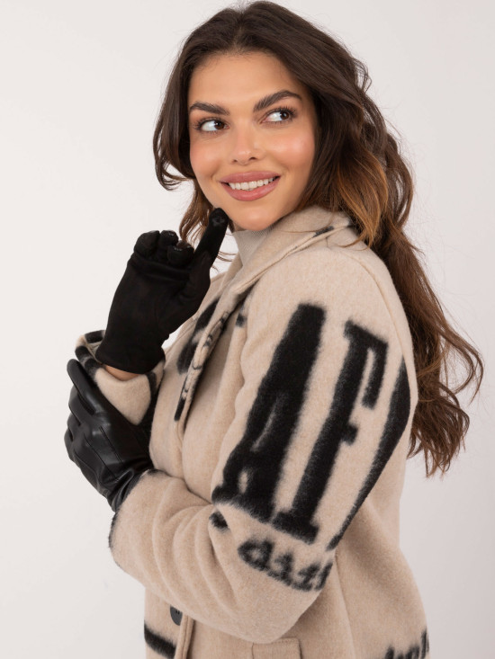 Dámské černé zateplené rukavice