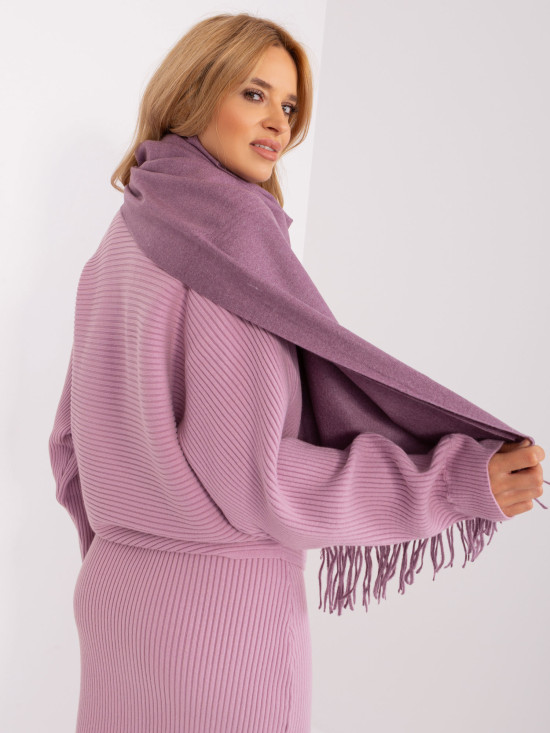 Fialová široká šála