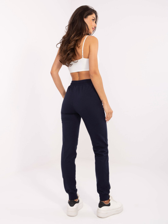 Stylové tmavě modré sportovní kalhoty