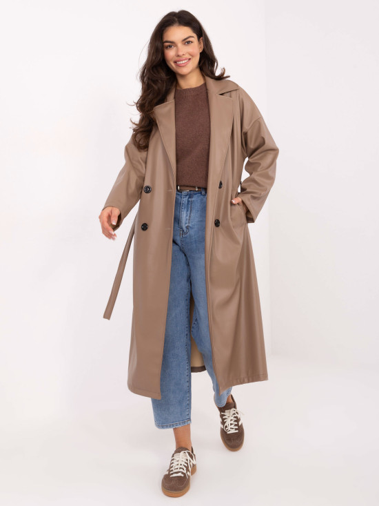 Tmavě béžový svetr z alpakové vlny