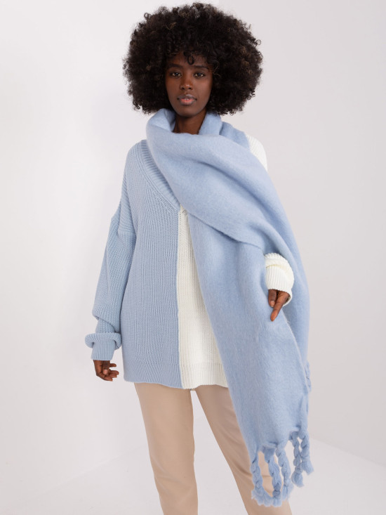 Elegantní světle modrá šála