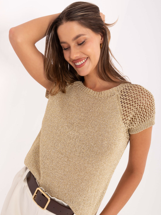 Elegantní zlatá blůza