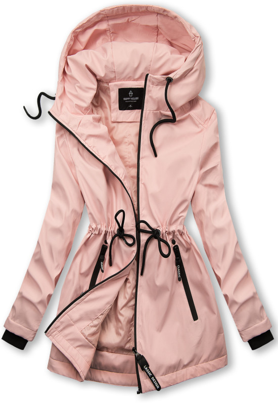 Růžová přechodná parka CLASSIC