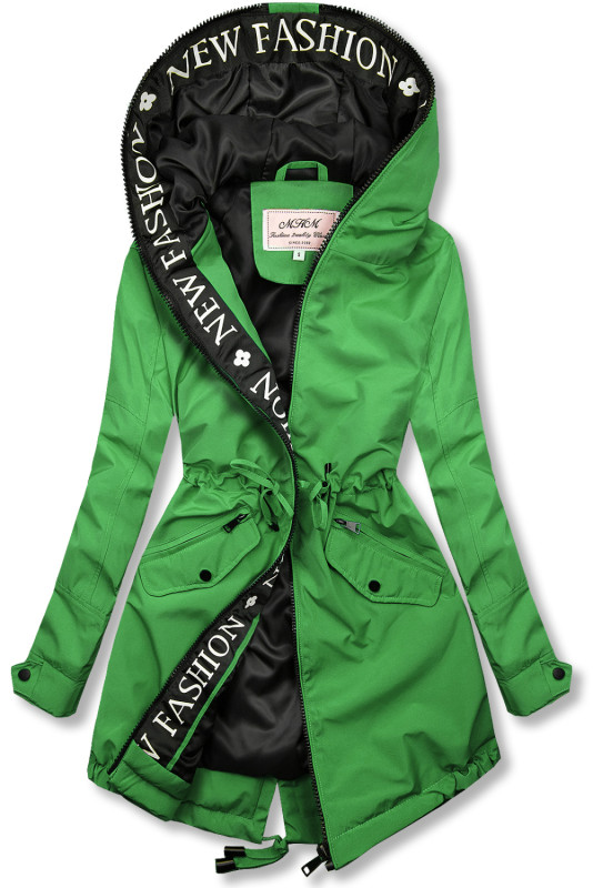 Lehká přechodná parka FASHION zelená