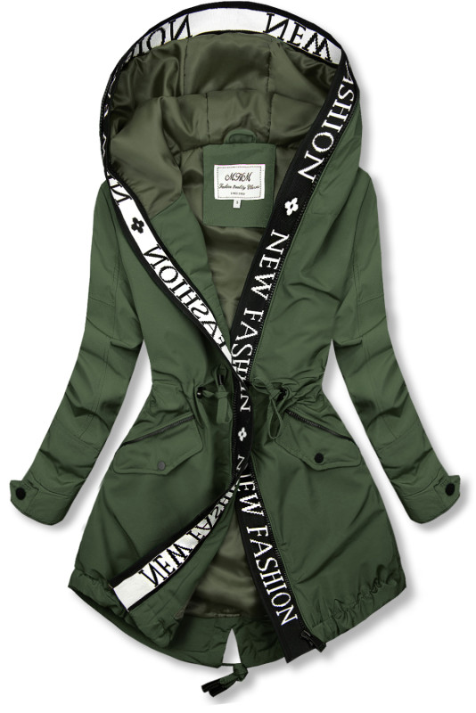 Olivově zelená parka FASHION