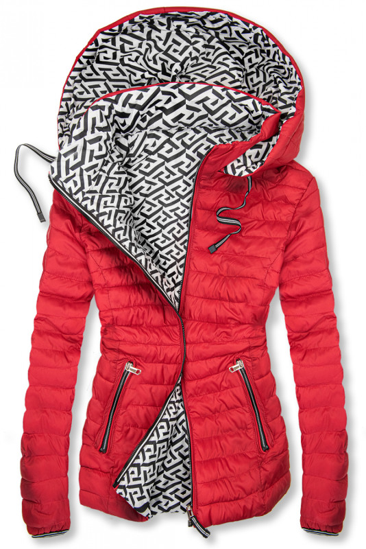 Červená lehká oboustranná bunda