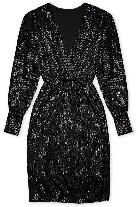 Černé šaty s flitry