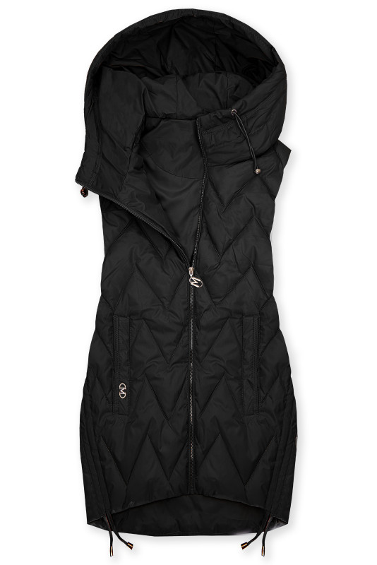 Černá prodloužená vesta