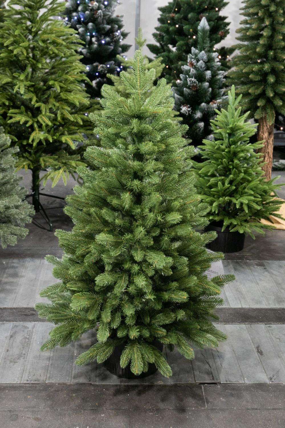 Vánoční stromek v květináči 3D Smrk MORITZ 80 cm