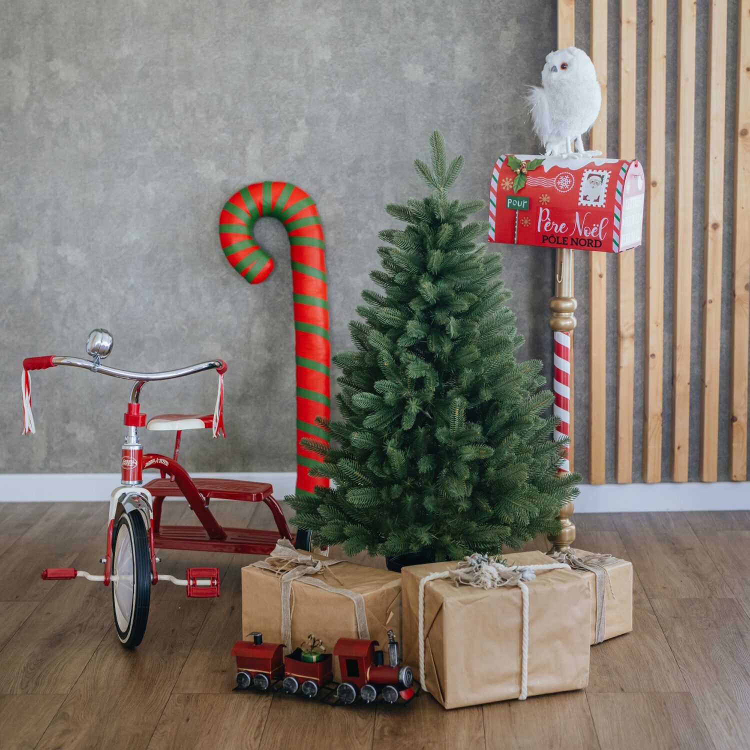 Vánoční stromek v květináči 3D Smrk MORITZ 80 cm