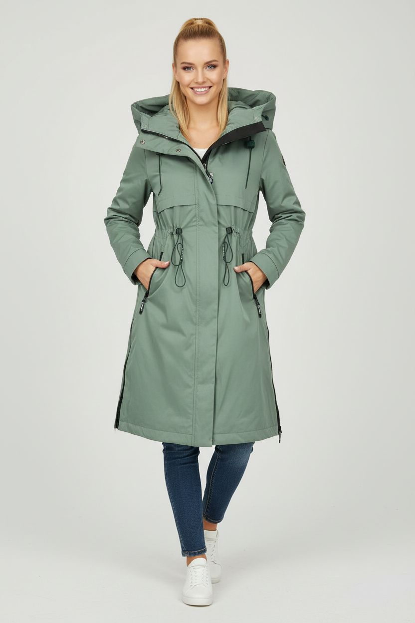 Zelená přechodná bunda FASHION